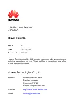 Предварительный просмотр 3 страницы Huawei EchoLife HG532 User Manual