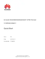 Предварительный просмотр 2 страницы Huawei EchoLife HG8240 Quick Start Manual