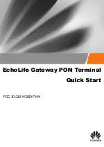 Preview for 1 page of Huawei EchoLife HG8247 Quick Start Manual