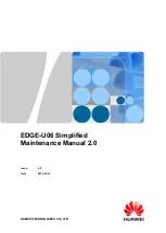 Предварительный просмотр 1 страницы Huawei EDGE-U06 Simplified Maintenance Manual