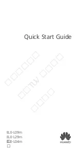 Предварительный просмотр 1 страницы Huawei ELE-L04m Quick Start Manual