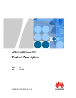 Preview for 1 page of Huawei eLTE2.1 eA660 Series CPE Product Description