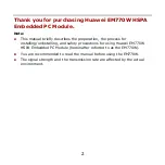 Preview for 3 page of Huawei EM770W Installation Manual