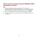 Preview for 3 page of Huawei EM820W Installation Manual