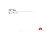 Preview for 1 page of Huawei EP720 Quick Manual