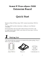 Preview for 1 page of Huawei espace 7803X Quick Start Manual