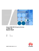 Предварительный просмотр 1 страницы Huawei eSpace EGW1500E Quick Start Manual