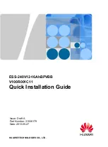 Preview for 1 page of Huawei ESS-240V12-16AhBPVBB Quick Installation Manual