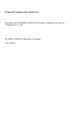 Huawei ETS2506 User Manual preview
