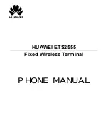 Huawei ETS2555 User Manual preview