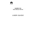 Huawei F316 User Manual preview