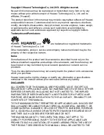 Preview for 2 page of Huawei F361 User Manual