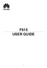 Preview for 1 page of Huawei F615 User Manual