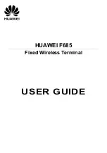 Huawei F685 User Manual preview