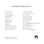 Preview for 1 page of Huawei FreeBuds Lite 2 Quick Start Manual