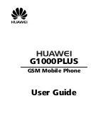 Huawei G1000PLUS User Manual preview