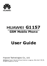 Huawei G1157 User Manual preview