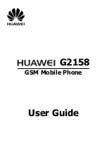 Huawei G2158 User Manual preview