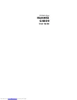 Huawei G6609 User Manual preview