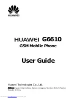 Preview for 1 page of Huawei G6610 User Manual