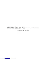 Preview for 1 page of Huawei G7 Plus Quick Start Manual