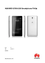 Preview for 1 page of Huawei G700-U20 Faq