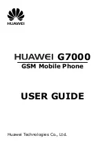 Preview for 1 page of Huawei G7000 User Manual