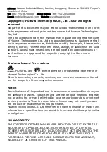 Preview for 2 page of Huawei G7000 User Manual