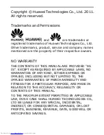 Huawei G7205 User Manual preview