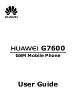 Preview for 1 page of Huawei G7600 User Manual