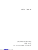 Preview for 1 page of Huawei H867G User Manual