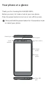 Preview for 2 page of Huawei H891L Quick Start Manual