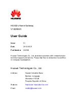 Preview for 2 page of Huawei HG532s User Manual