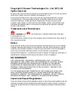 Preview for 3 page of Huawei HG532t User Manual