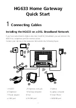 Huawei HG633 Quick Start Manual preview