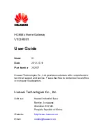 Предварительный просмотр 2 страницы Huawei HG658c User Manual