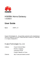 Предварительный просмотр 2 страницы Huawei HG659B User Manual