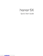 Huawei honor 5x Quick Start Manual preview