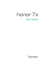 Huawei Honor 7X User Manual preview