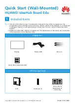 Huawei IdeaHub Board Edu Quick Start Manual preview
