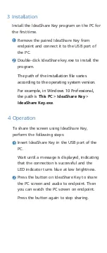 Preview for 4 page of Huawei IdeaShare Key Quick Start Manual