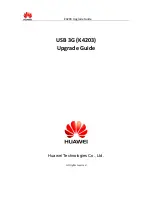 Huawei K4203 Upgrade Manual предпросмотр