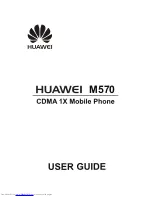 Preview for 1 page of Huawei M570 User Manual