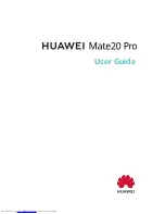 Huawei Mate 20 Pro User Manual preview