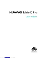 Huawei Mate10 Pro User Manual preview