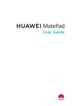 Предварительный просмотр 1 страницы Huawei MatePad User Manual