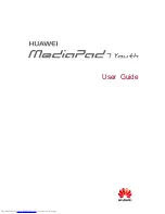 Huawei MediaPad 7 Youth 2 User Manual preview