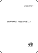 Предварительный просмотр 1 страницы Huawei MediaPad M3 Quick Start Manual