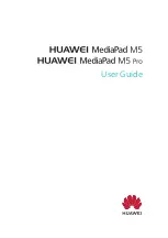 Huawei MediaPad M5 User Manual preview