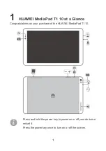 Предварительный просмотр 4 страницы Huawei MediaPad T1 10 Quick Start Manual